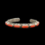 Pulsera de plata esterlina con incrustaciones de piedra