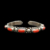 Pulsera de plata esterlina con engaste de piedra
