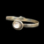 Sterling Silver Bracelet with Gemstone Inlay