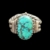 Silver Bracelet with Stone Inlay
