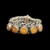 Silver Bracelet with Five Stones