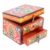Caja de almacenamiento de rituales tibetana de madera