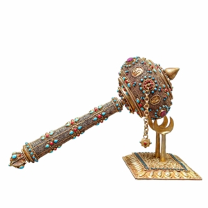 Copper Prayer Wheel with Seku Gold Finish