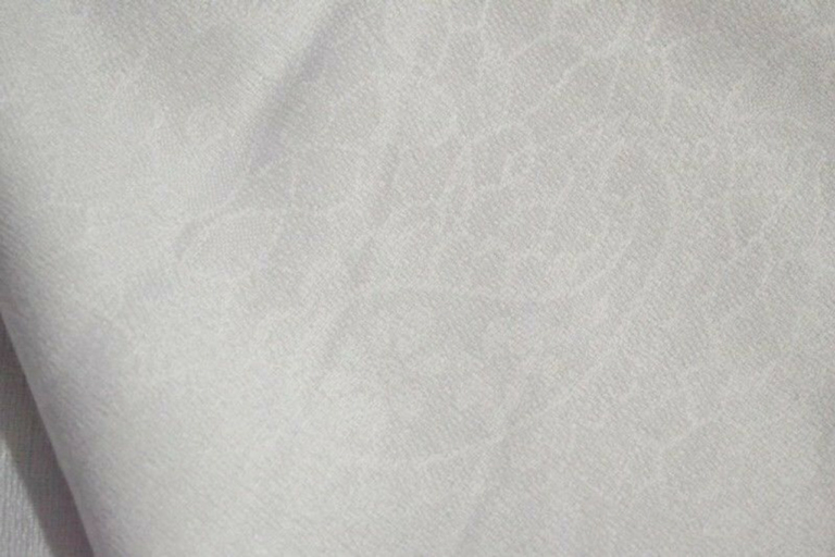 Pasmina and silk white meditation shawl