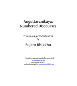 Numerical Discourses of the Buddha