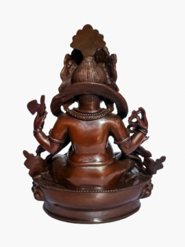 Ritual Ganesh copper statue