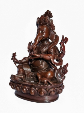 Ritual Ganesh copper statue