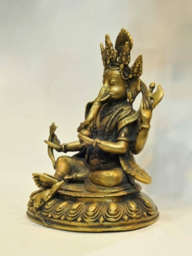 Traditional Ganesh brass statue