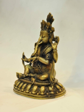 Ritual Ganesh brass statue