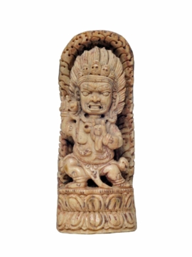 Sello de hueso de animal tibetano de Mahakala