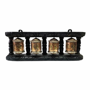 Brass Wall-Mounted Prayer Wheel for Meditation