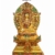 Shakyamuni Buddha Statue - Copper with Gold-Plated Face, Handcrafted Throne Design