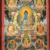 Thangka de Buda en lienzo de algodón