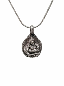 Colgante de Jambhala de plata para la abundancia