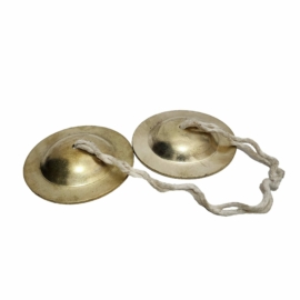 Tingsha tibetano de cobre hecho a mano, 10 cm