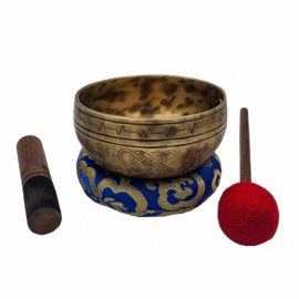 Siete cuencos cantores de bronce Jhumka Bati