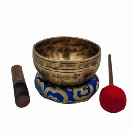 Cuenco de Canto Jhumka Bati - Siete Metales de Bronce