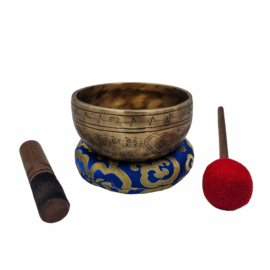 Siete cuencos cantores de bronce Jhumka Bati