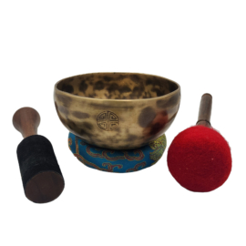 Antique Seven Bronze Full Moon Bowl