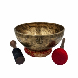 Moon Carved Bowl in Seven Bronze Metal