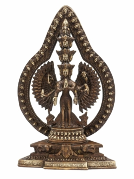 Statue en bronze d'Avalokitesvara Sahasrabhuja - Embodement de la Compassion