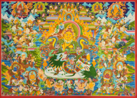 Jambhala Namtose Thangka with Gold Accents