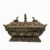 Brass Tibetan Incense Burner with Antique Finish