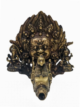 Antigua llave de agua de cobre de Mahakala Bhairava