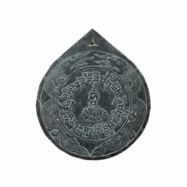 Mandala de Pizarra de Piedra con el Mantra OM