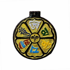 Placa de Buda de pizarra con intrincada talla de ojo