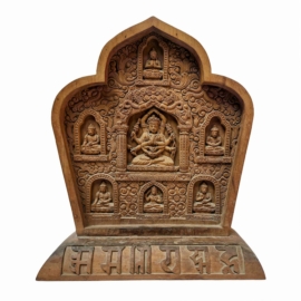 Wooden Namasangiti Altar with Pancha Buddha