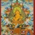 Thangka de Pancha Jambhala sur toile de coton