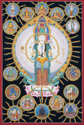 Avalokiteshvara Traditional Thangka