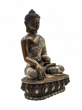Copper Gautam Buddha Handmade Statue