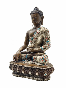 Copper Gautam Buddha Handmade Statue
