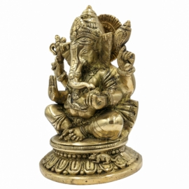 Handmade Ganesh brass statue