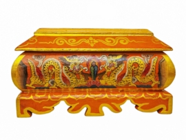 Horno de Incienso de Madera Hecho a Mano para Rituales Tibetanos