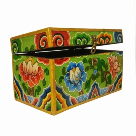 Handcrafted Tibetan Wooden Ritual Box