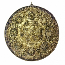 Brass Ashtamangala Wall Hanging - Eight Symbols