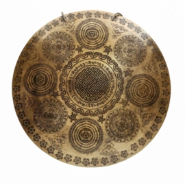 Gong de bronce tibetano sagrado para la poderosa sanación sonora