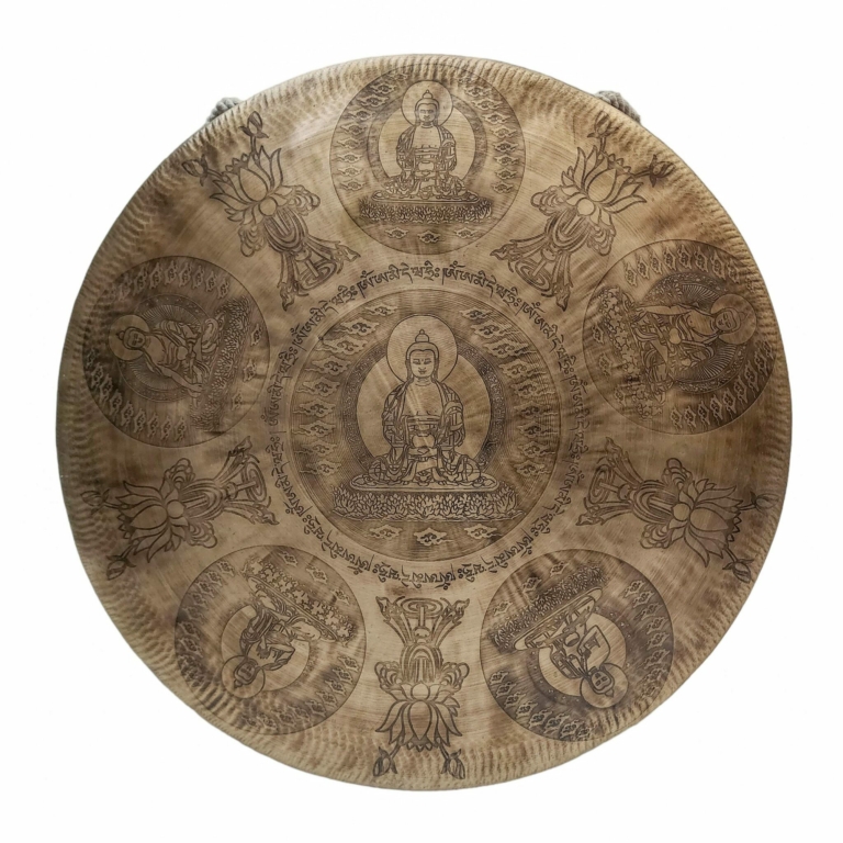 Gong de bronce tibetano para la sanación profunda del sonido - 30 cm