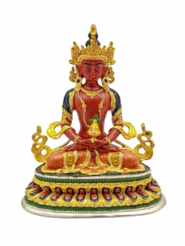 Aparimita Miniature Copper Statue with Gold-Plated Finish
