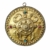 Calendario Tibetano de Metal con Rueda Sagrada del Dharma