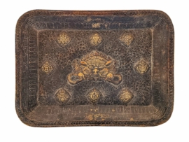 Brass Tibetan Calendar Wall Hanging