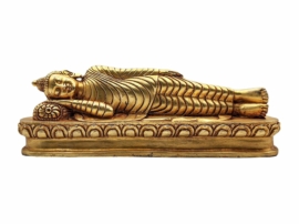 Statue de Bouddha Vajrayana - Chef-d'œuvre en cuivre plaqué or