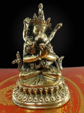 Statue de Bodhisattva en Cuivre ou Laiton