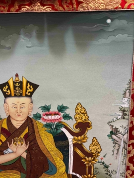 Hand-Painted Karmapa Thangka on Cotton Canvas