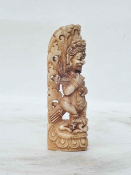 Sceau en os tibétain avec motif de Mahakala