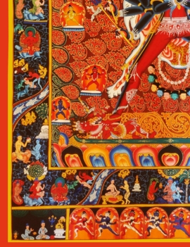 Chakrasambhara Mandala Thangka on Cotton Canvas