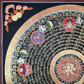 Mantra Mandala on Cotton Canvas